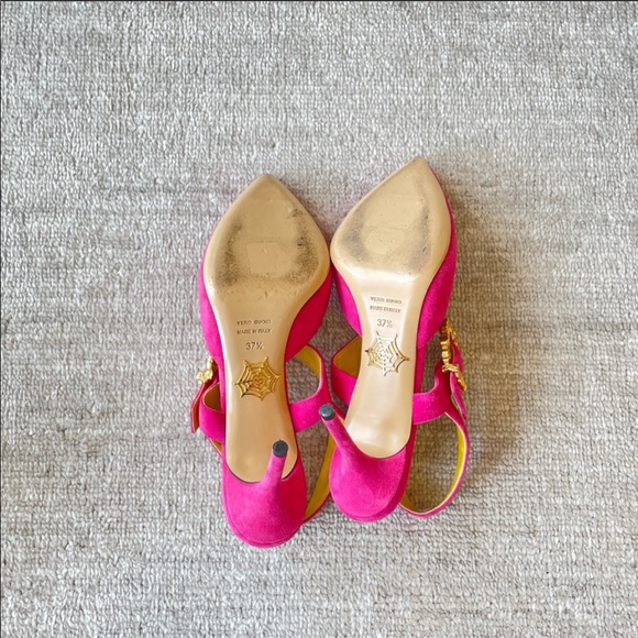 Charlotte Olympia Picture Frame Buckle Heels - Picture 3 of 4